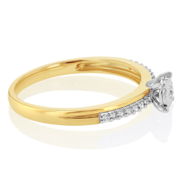 Luminesce Lab Grown Diamond Ring in 9ct Yellow Gold