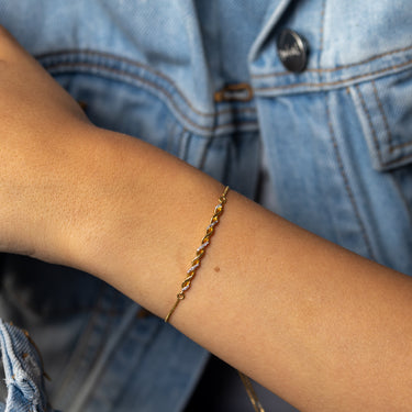 Luminesce Lab Grown Diamond Bolo Bracelet in Gold Plated Sterling Silver