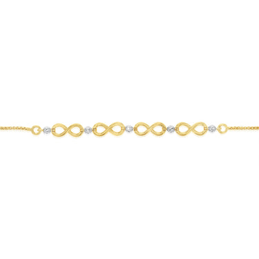 Luminesce Lab Grown Diamond Bolo Bracelet in Gold Plated Sterling Silver