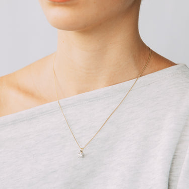 Luminesce Lab Grown 3/4 Carat Diamond Pendant in 9ct Yellow and White Gold