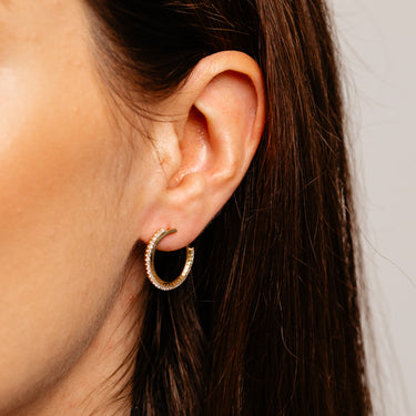 Luminesce Lab Grown 0.35 Carat Diamond Stud Earrings in Gold Plated Sterling Silver