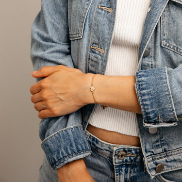 Luminesce Lab Grown 1/6 Carat Diamond Bolo Bracelet in Gold Plated Sterling Silver