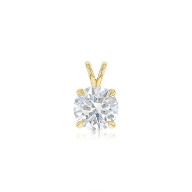 Luminesce Lab Grown 3 Carat Diamond Solitaire Pendant in 9ct Yellow Gold