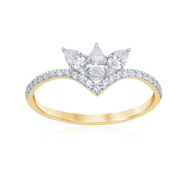 Luminesce Lab Grown 1/2 Carat Diamond Ring in 9ct Yellow Gold