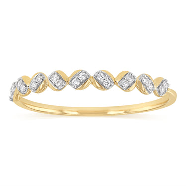 Luminesce Lab Grown Diamond Eternity Straight Ring in 9ct Yellow Gold