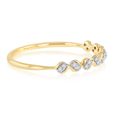 Luminesce Lab Grown Diamond Eternity Straight Ring in 9ct Yellow Gold