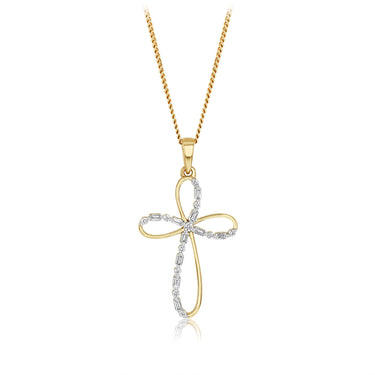Luminesce Lab Grown 1/10 Carat Diamond Pendant in 9ct Yellow Gold
