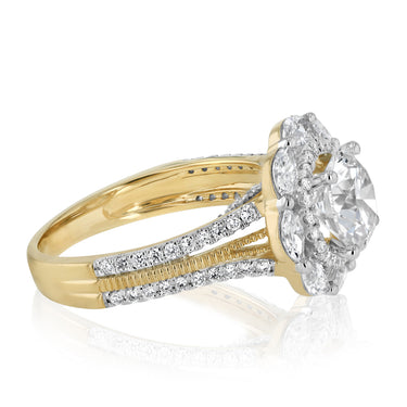 Luminesce Lab Grown 3.25 Carat Diamond Ring in 9ct Yellow Gold