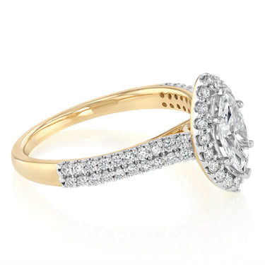 Luminesce Lab Grown 1.30 Carat Diamond Ring in 9ct Yellow Gold