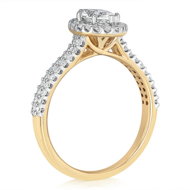 Luminesce Lab Grown 1.30 Carat Diamond Ring in 9ct Yellow Gold