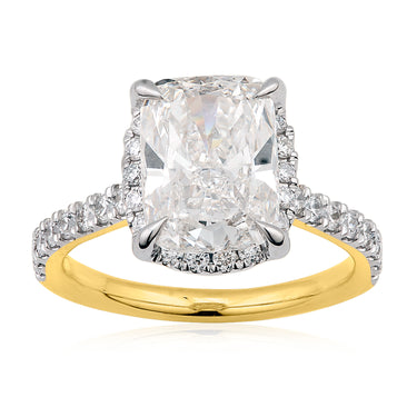 Luminesce Lab Grown 3 Carat Diamond Ring in 9ct Yellow Gold