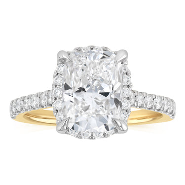 Luminesce Lab Grown 3 Carat Diamond Ring in 9ct Yellow Gold