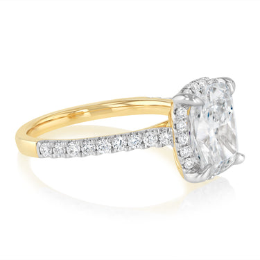 Luminesce Lab Grown 3 Carat Diamond Ring in 9ct Yellow Gold