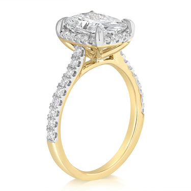 Luminesce Lab Grown 3 Carat Diamond Ring in 9ct Yellow Gold