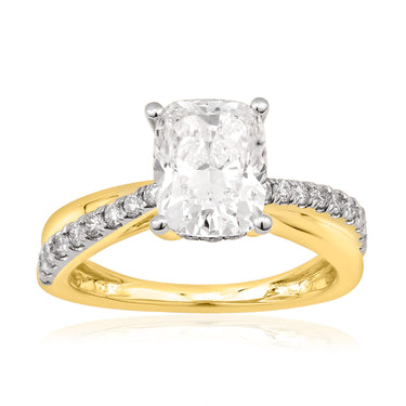 Luminesce Lab Grown 2.33 Carat Diamond Ring in 9ct Yellow Gold