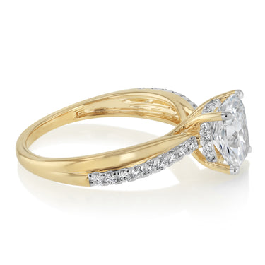 Luminesce Lab Grown 2.33 Carat Diamond Ring in 9ct Yellow Gold