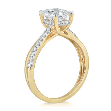 Luminesce Lab Grown 2.33 Carat Diamond Ring in 9ct Yellow Gold