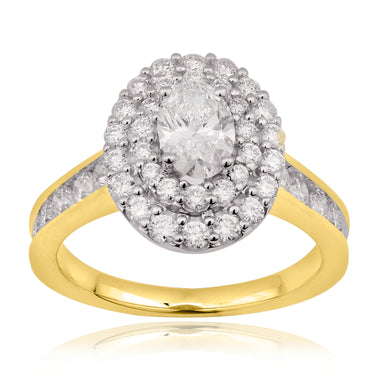 Luminesce Lab Grown 1.32 Carat Diamond Ring in 9ct Yellow Gold