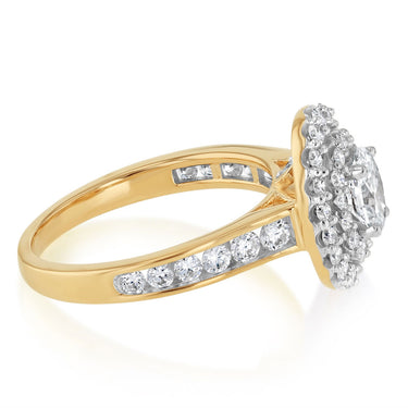 Luminesce Lab Grown 1.32 Carat Diamond Ring in 9ct Yellow Gold