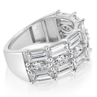 Luminesce Lab Grown 3 Carat Diamond Ring in Sterling Silver