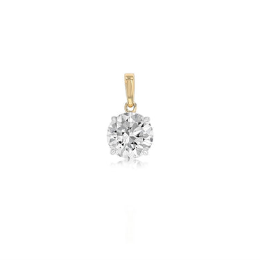 Luminesce Lab Grown 3/4 Carat Diamond Solitaire Pendant in 9ct Yellow Gold