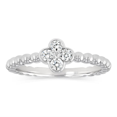 Luminesce Lab Grown 1/5 Carat Diamond Ring in Sterling Silver