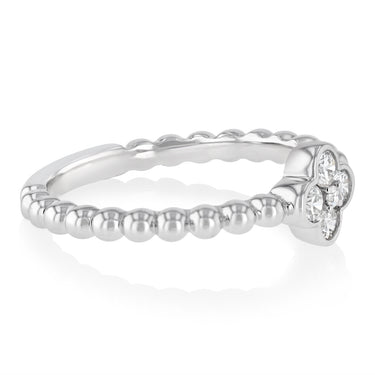 Luminesce Lab Grown 1/5 Carat Diamond Ring in Sterling Silver