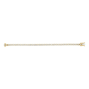 Luminesce Lab Grown 5 Carat Diamond Bracelet in 9ct Yellow Gold