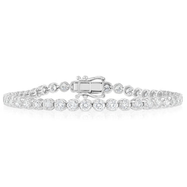 Luminesce Lab Grown 4.70 Carat Diamond Bracelet in Sterling Silver