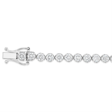 Luminesce Lab Grown 4.70 Carat Diamond Bracelet in Sterling Silver