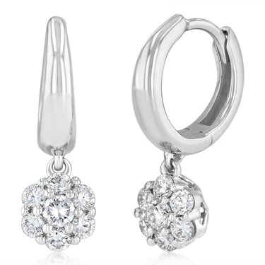 Luminesce Lab Grown 0.45 Carat Diamond Drop Earrings in Sterling Silver