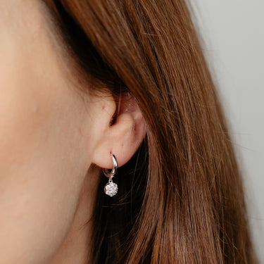Luminesce Lab Grown 0.45 Carat Diamond Drop Earrings in Sterling Silver