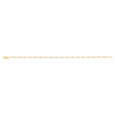 Luminesce Lab Grown 0.65 Carat Diamond Bracelet in Gold Plated Sterling Silver