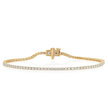 Luminesce Lab Grown 2 Carat Diamond Classic Bracelet in 9ct Yellow Gold