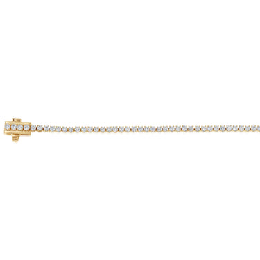 Luminesce Lab Grown 2 Carat Diamond Classic Bracelet in 9ct Yellow Gold