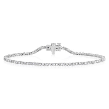 Luminesce Lab Grown 2 Carat Diamond Classic Bracelet in 9ct White Gold