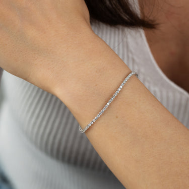 Luminesce Lab Grown 2 Carat Diamond Classic Bracelet in 9ct White Gold