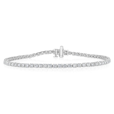 Luminesce Lab Grown 4 Carat Diamond Classic Bracelet in 9ct White Gold