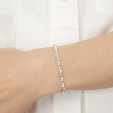 Luminesce Lab Grown 4 Carat Diamond Classic Bracelet in 9ct White Gold
