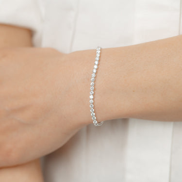 Luminesce Lab Grown 5 Carat Diamond Classic Bracelet in 9ct White Gold