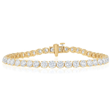 Luminesce Lab Grown 9 Carat Diamond Classic Bracelet in 9ct Yellow Gold