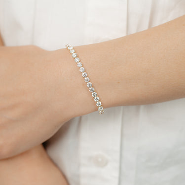 Luminesce Lab Grown 9 Carat Diamond Classic Bracelet in 9ct Yellow Gold