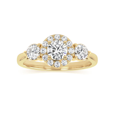 Luminesce Lab Grown 1.18 Carat Diamond Ring in 9ct Yellow Gold