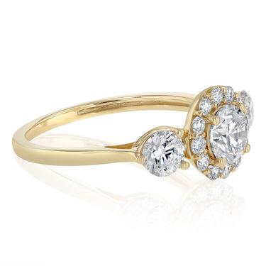 Luminesce Lab Grown 1.18 Carat Diamond Ring in 9ct Yellow Gold