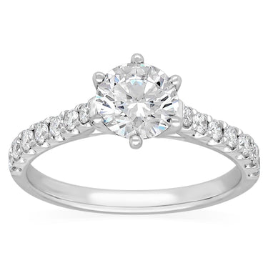Luminesce Lab Grown 1 Carat Diamond Ring in 9ct White Gold