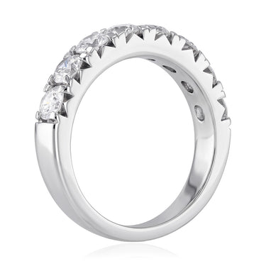 Luminesce Lab Grown 2 Carat Diamond Eternity Ring in Sterling Silver