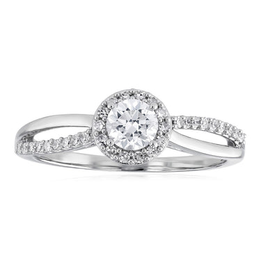 Luminesce Lab Grown 1/2 Carat Diamond Ring in Sterling Silver