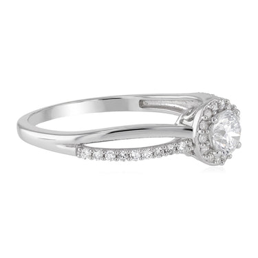 Luminesce Lab Grown 1/2 Carat Diamond Ring in Sterling Silver