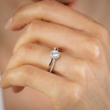 Luminesce Lab Grown 1/2 Carat Diamond Ring in Sterling Silver