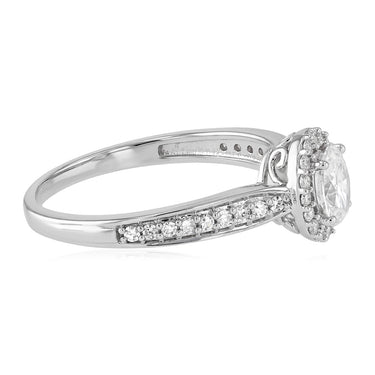 Luminesce Lab Grown 0.62 Carat Diamond Ring in Sterling Silver